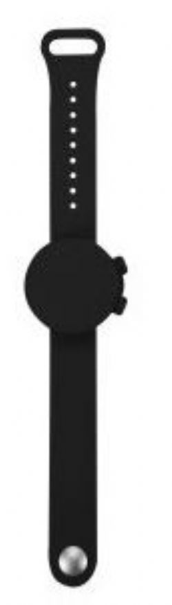 BRACELET DISTRIBUTEUR DE DÉSINFECTANT NOIR
